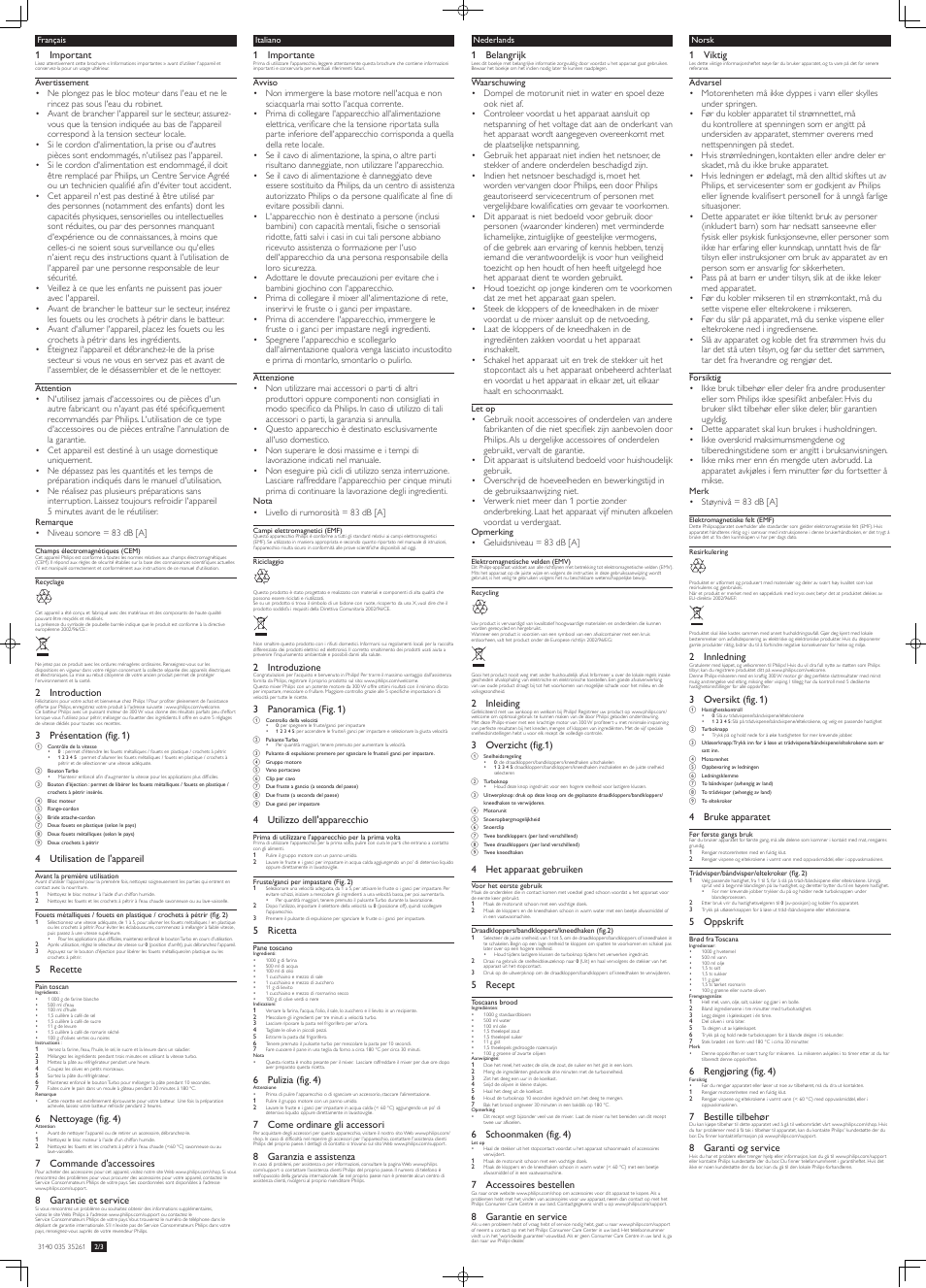Philips Daily Collection Batteur User Manual | Page 3 / 6