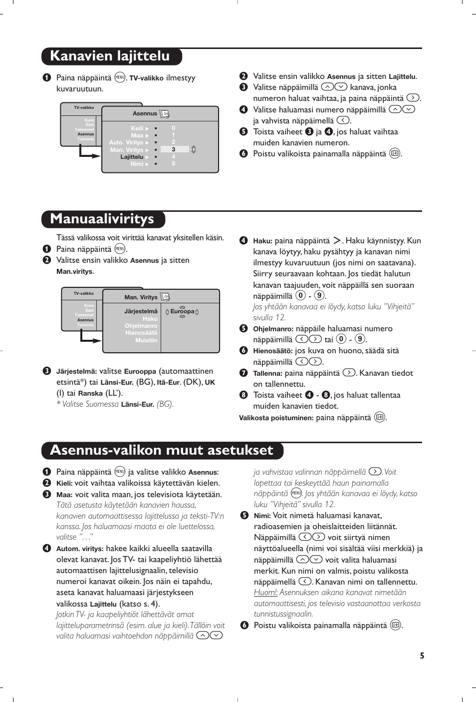 Philips Matchline Téléviseur User Manual | Page 101 / 216