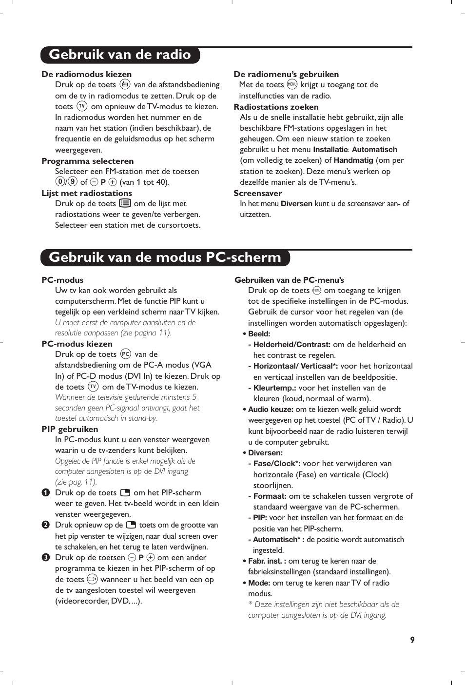 Philips Matchline Téléviseur User Manual | Page 33 / 216