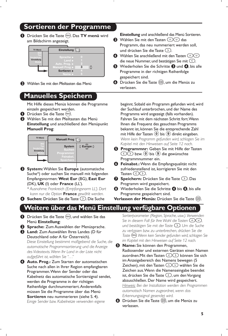 Philips Matchline Téléviseur User Manual | Page 41 / 216