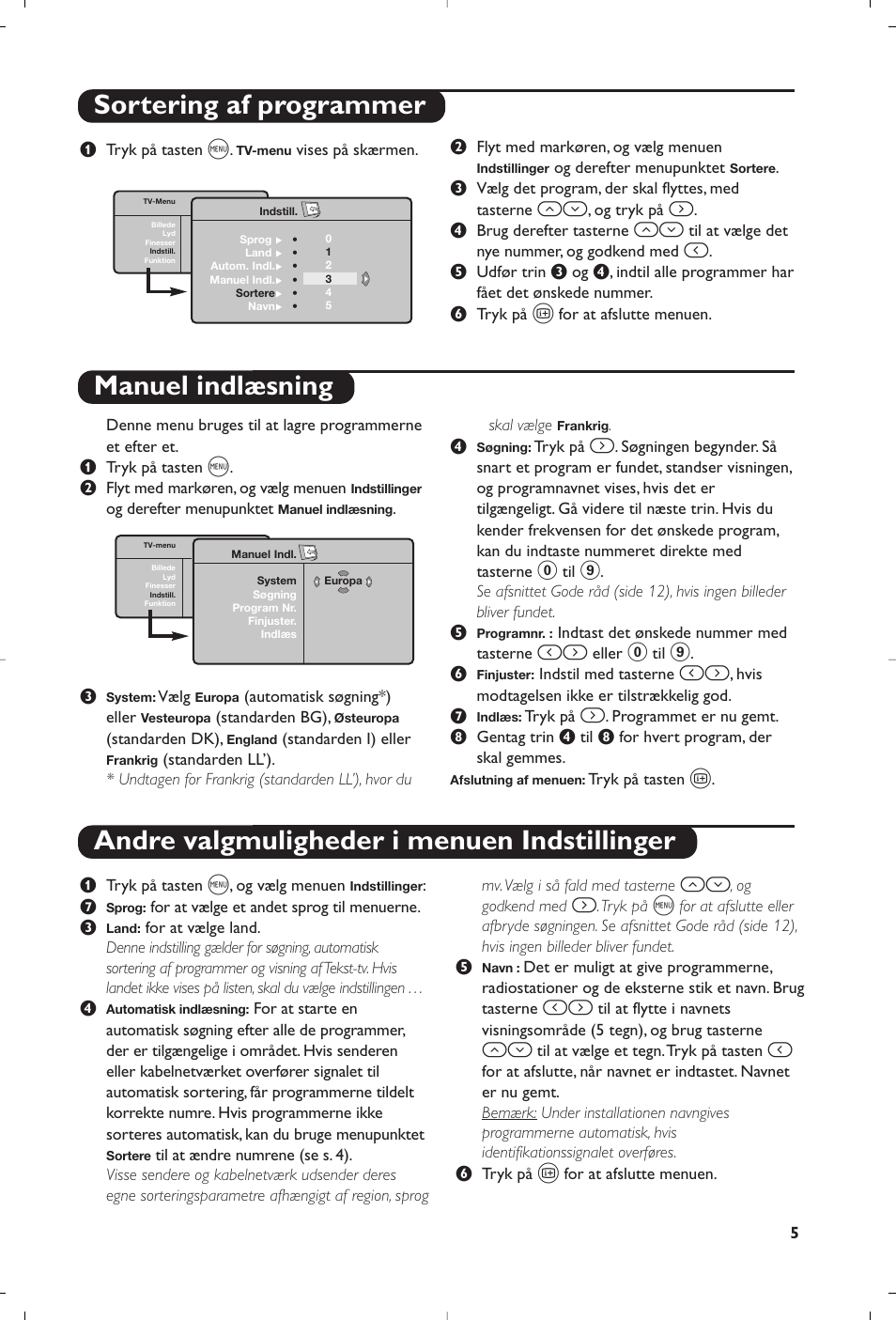 Philips Matchline Téléviseur User Manual | Page 65 / 216