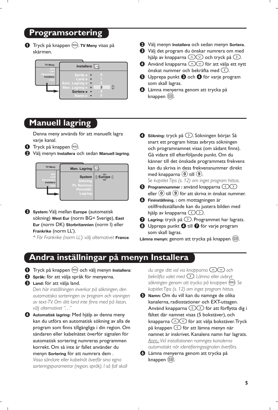 Philips Matchline Téléviseur User Manual | Page 89 / 216