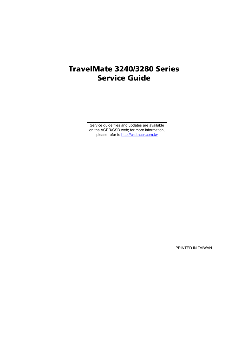 Acer 3240 User Manual | 106 pages