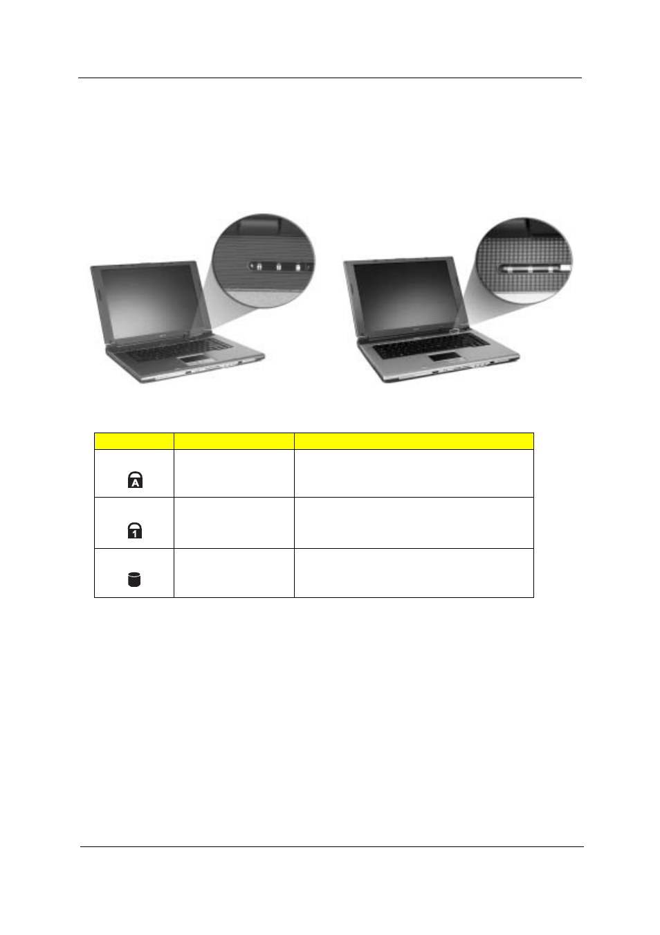 Indicators | Acer 4100 User Manual | Page 24 / 128