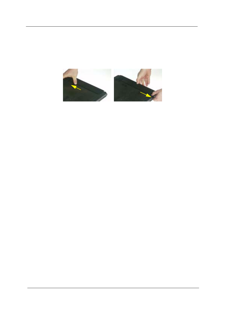 Removing the battery pack | Acer 4100 User Manual | Page 70 / 128