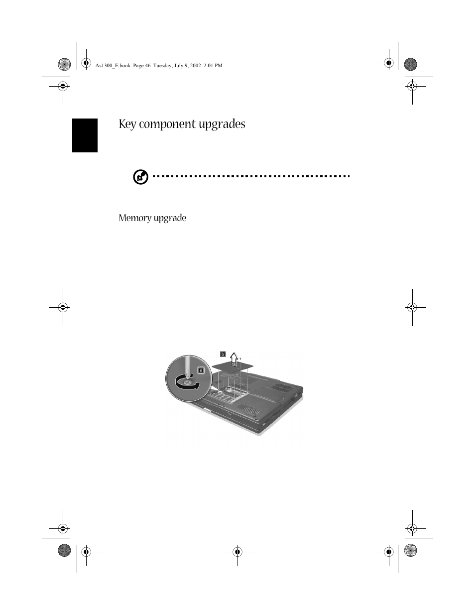 Key component upgrades | Acer 1300 series User Manual | Page 56 / 96