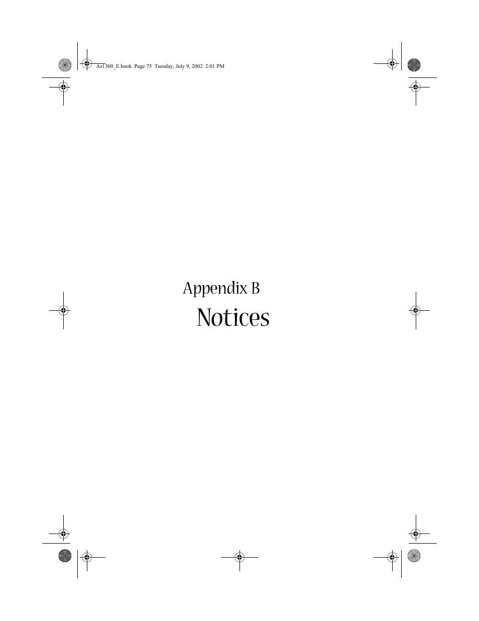 Notices | Acer 1300 series User Manual | Page 85 / 96