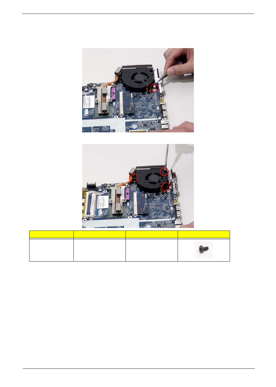 Removing the cpu fan | Acer 4330 User Manual | Page 101 / 198