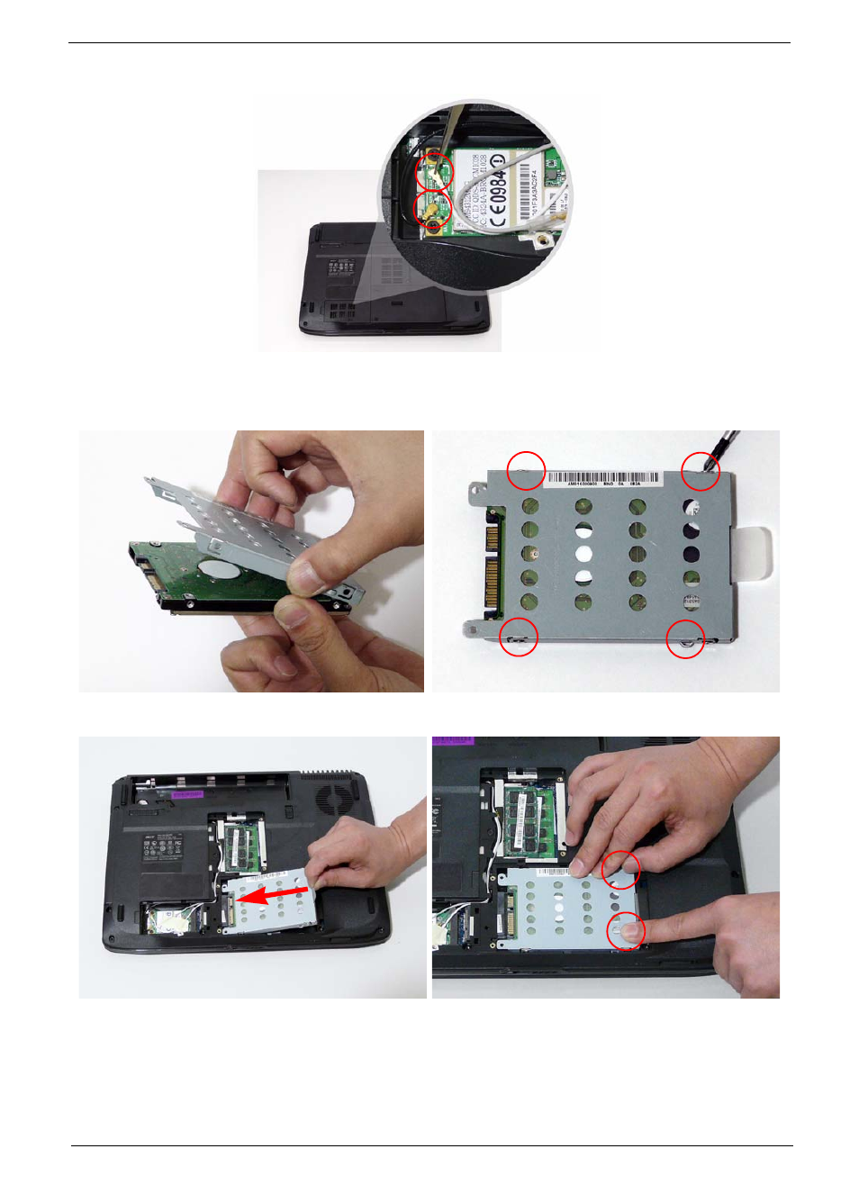 Replacing the hard disk drive module | Acer 4330 User Manual | Page 133 / 198