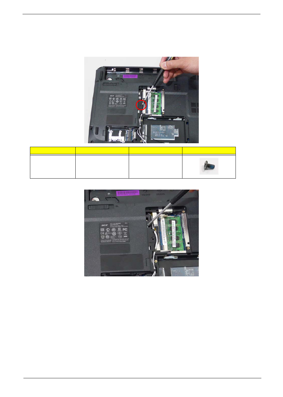 Removing the optical drive module | Acer 4330 User Manual | Page 65 / 198