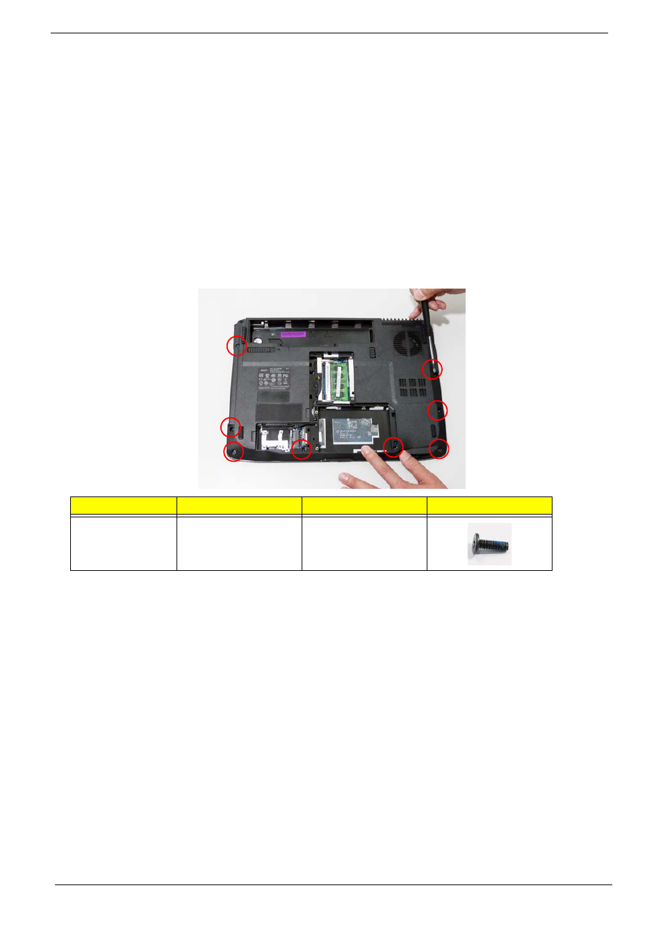 Removing the upper cover | Acer 4330 User Manual | Page 78 / 198
