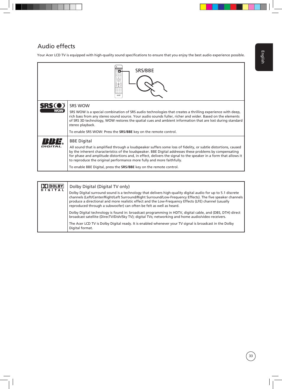 Acer AT3705-DTV User Manual | Page 33 / 38