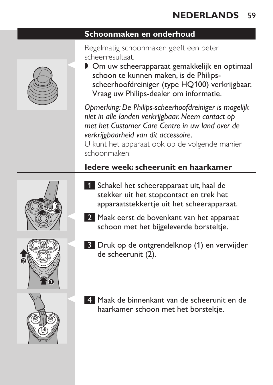 Snoerloze scheertijd, Het apparaat gebruiken, Scheren | Trimmen, Nederlands | Philips SHAVER Series 3000 Rasoir électrique User Manual | Page 57 / 84