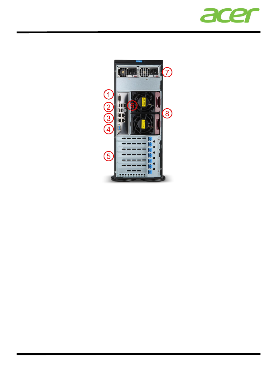 Acer at350 f2 specifications | Acer AT350 F2 User Manual | Page 3 / 20