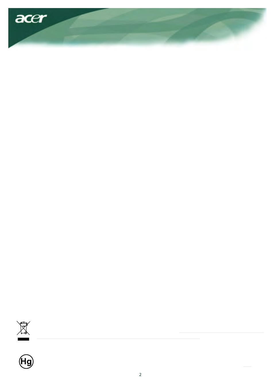 Environmental requirements | Acer AL1917X User Manual | Page 3 / 11
