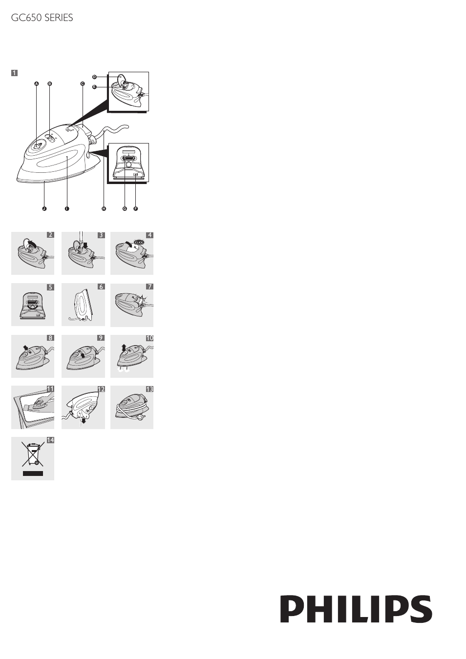 Philips Fer à repasser de voyage User Manual | 17 pages