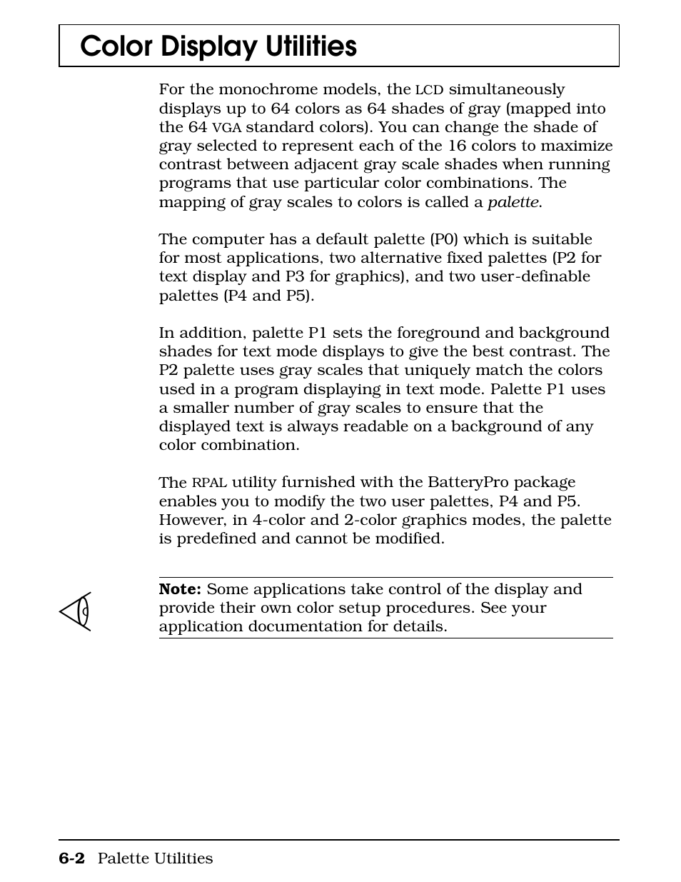 Color display utilities | Texas Instruments 4000M User Manual | Page 107 / 295