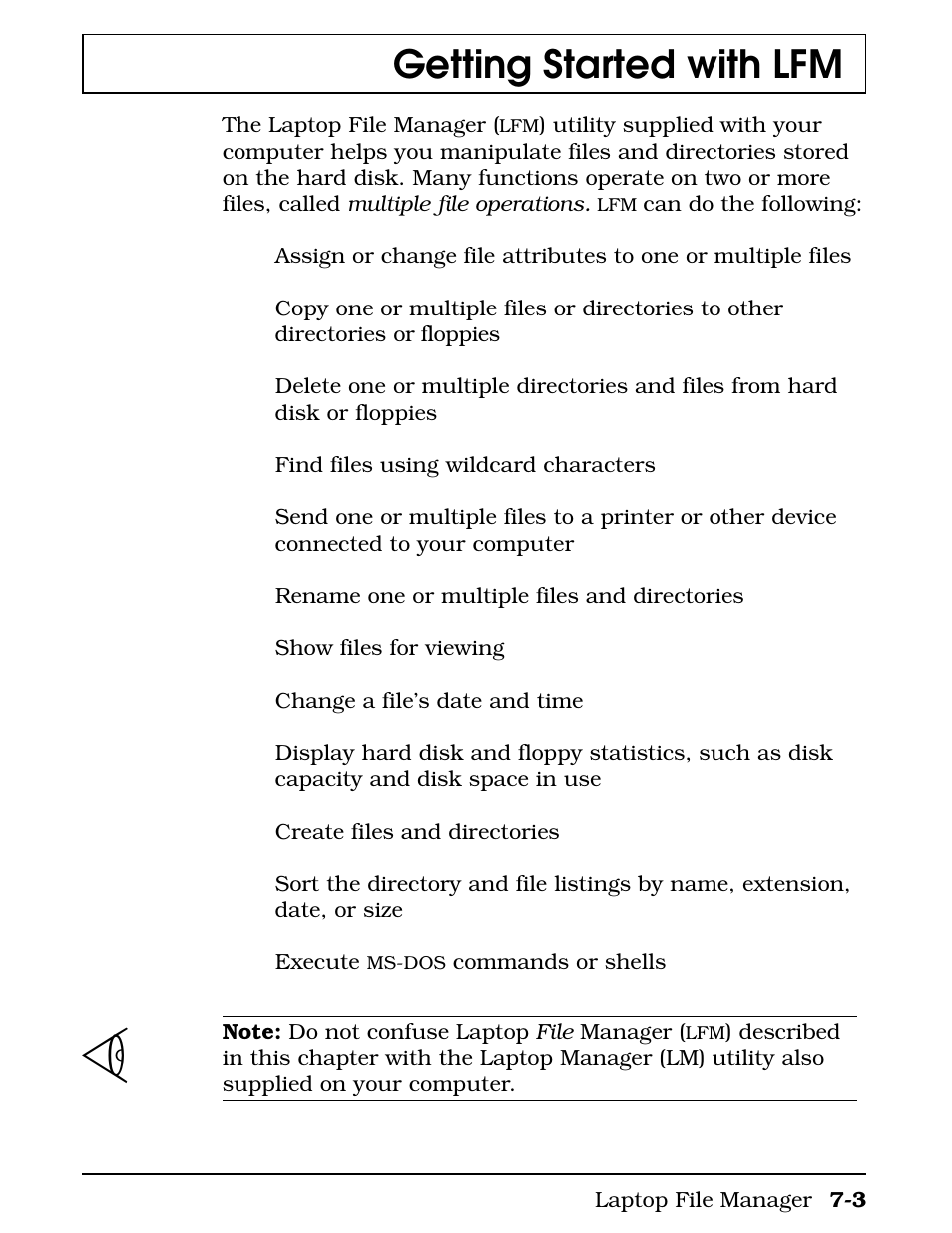 Getting started with lfm | Texas Instruments 4000M User Manual | Page 120 / 295