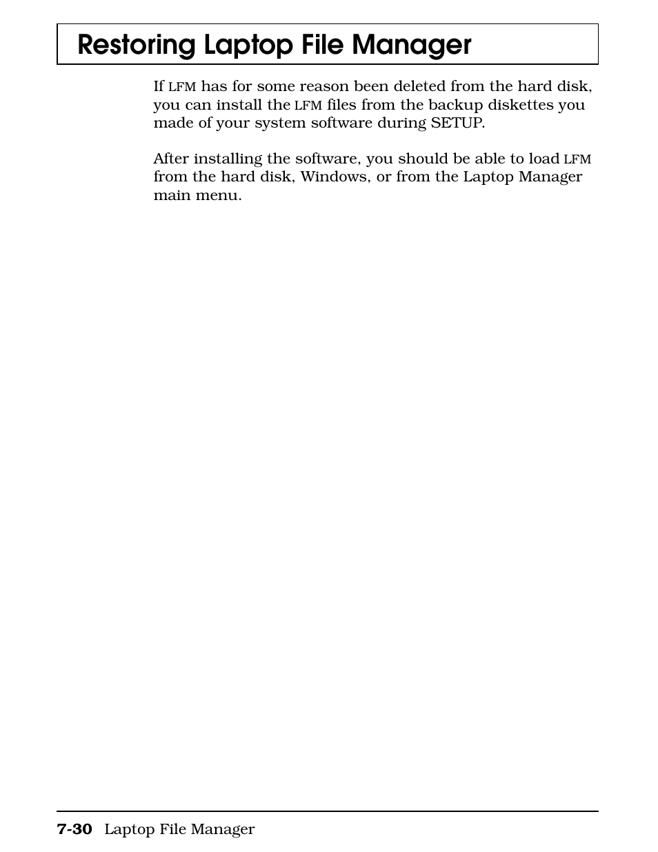 Restoring laptop file manager | Texas Instruments 4000M User Manual | Page 147 / 295