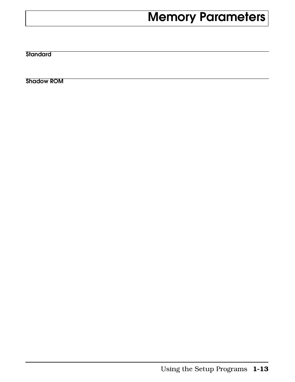 Memory parameters | Texas Instruments 4000M User Manual | Page 21 / 295