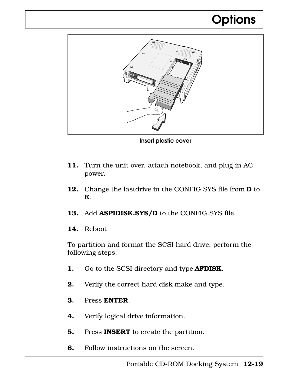 Options | Texas Instruments 4000M User Manual | Page 220 / 295