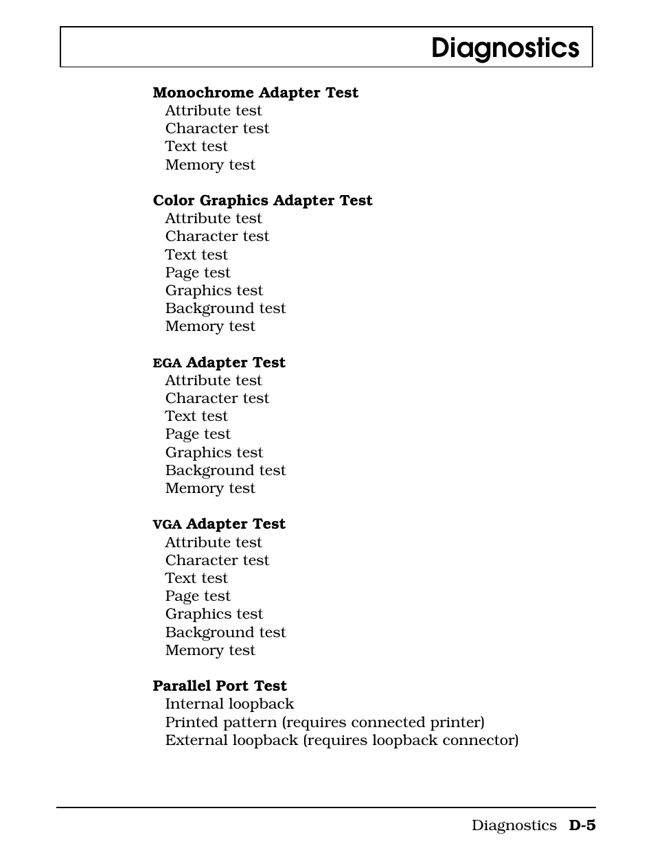 Diagnostics | Texas Instruments 4000M User Manual | Page 243 / 295
