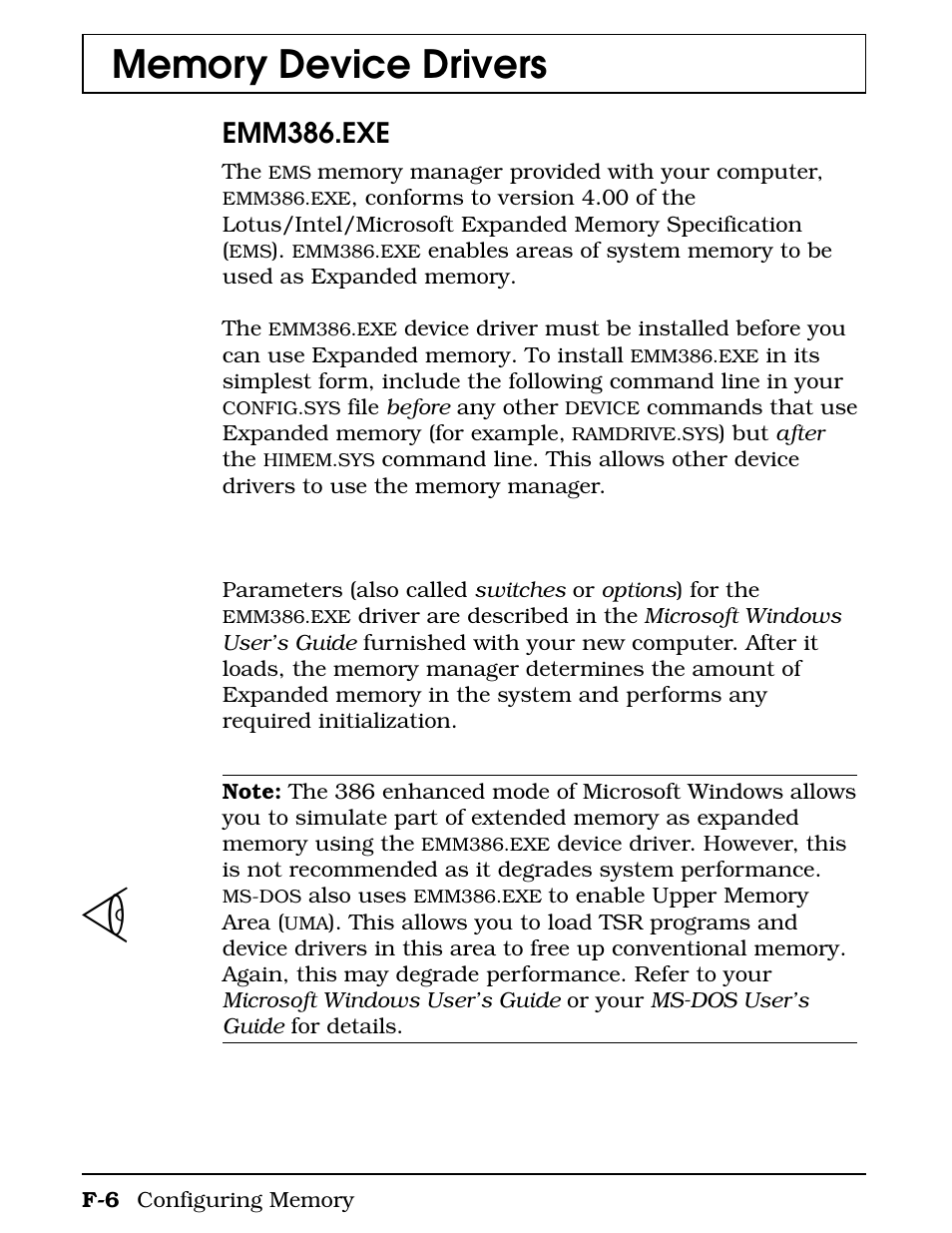 Emm386.exe | Texas Instruments 4000M User Manual | Page 260 / 295