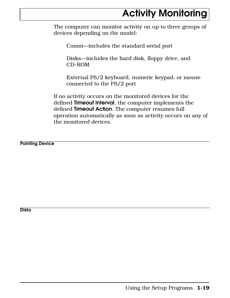 Activity monitoring | Texas Instruments 4000M User Manual | Page 27 / 295