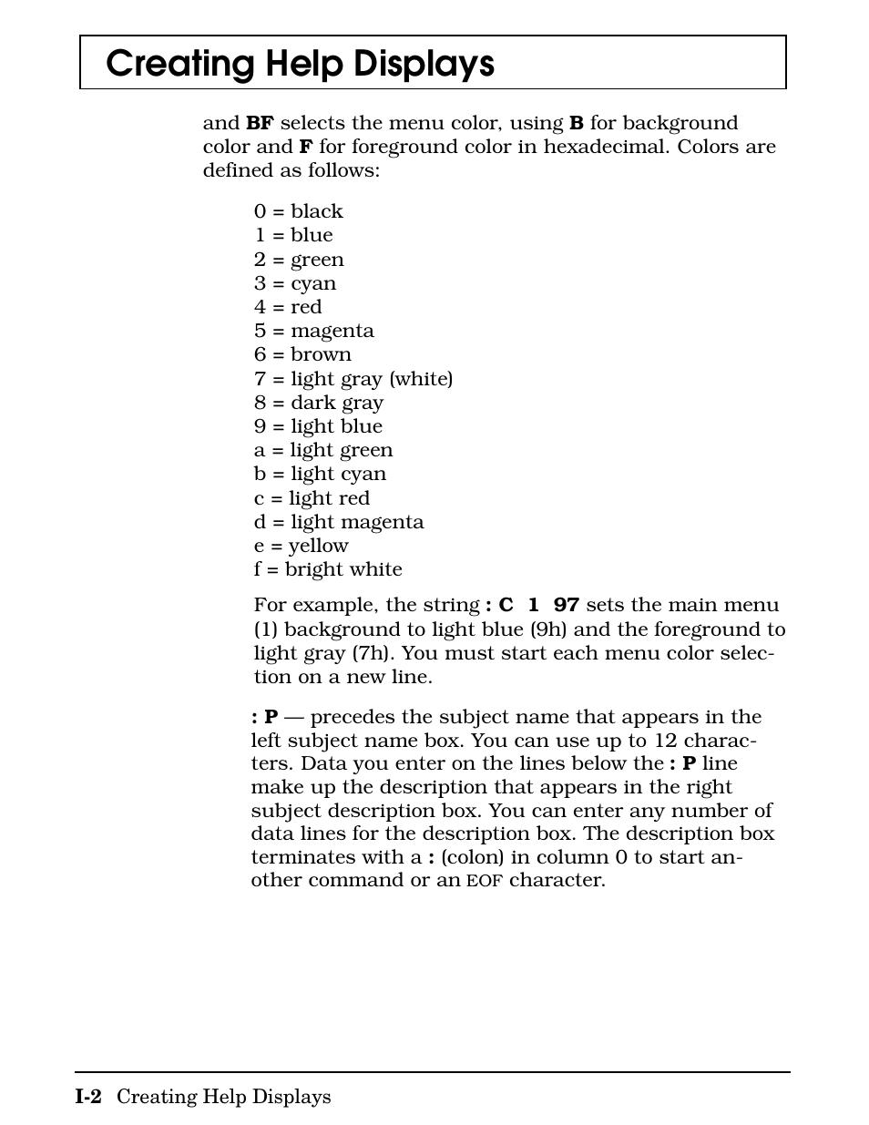 Creating help displays | Texas Instruments 4000M User Manual | Page 271 / 295