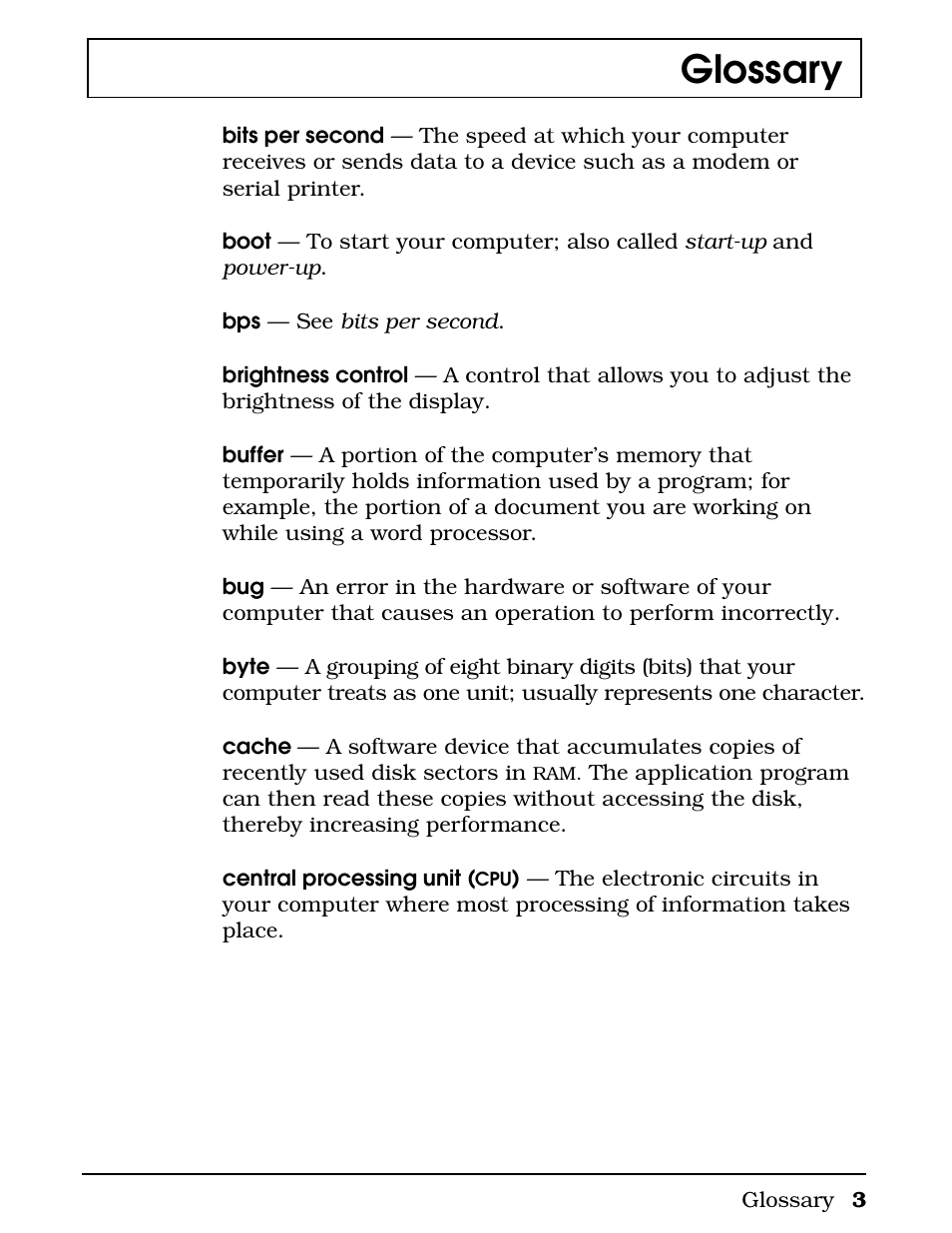 Glossary | Texas Instruments 4000M User Manual | Page 277 / 295