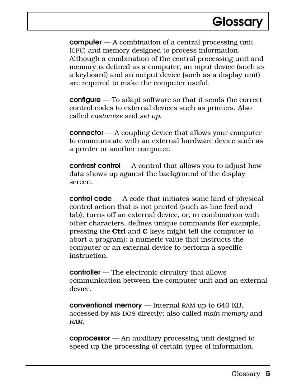 Glossary | Texas Instruments 4000M User Manual | Page 279 / 295
