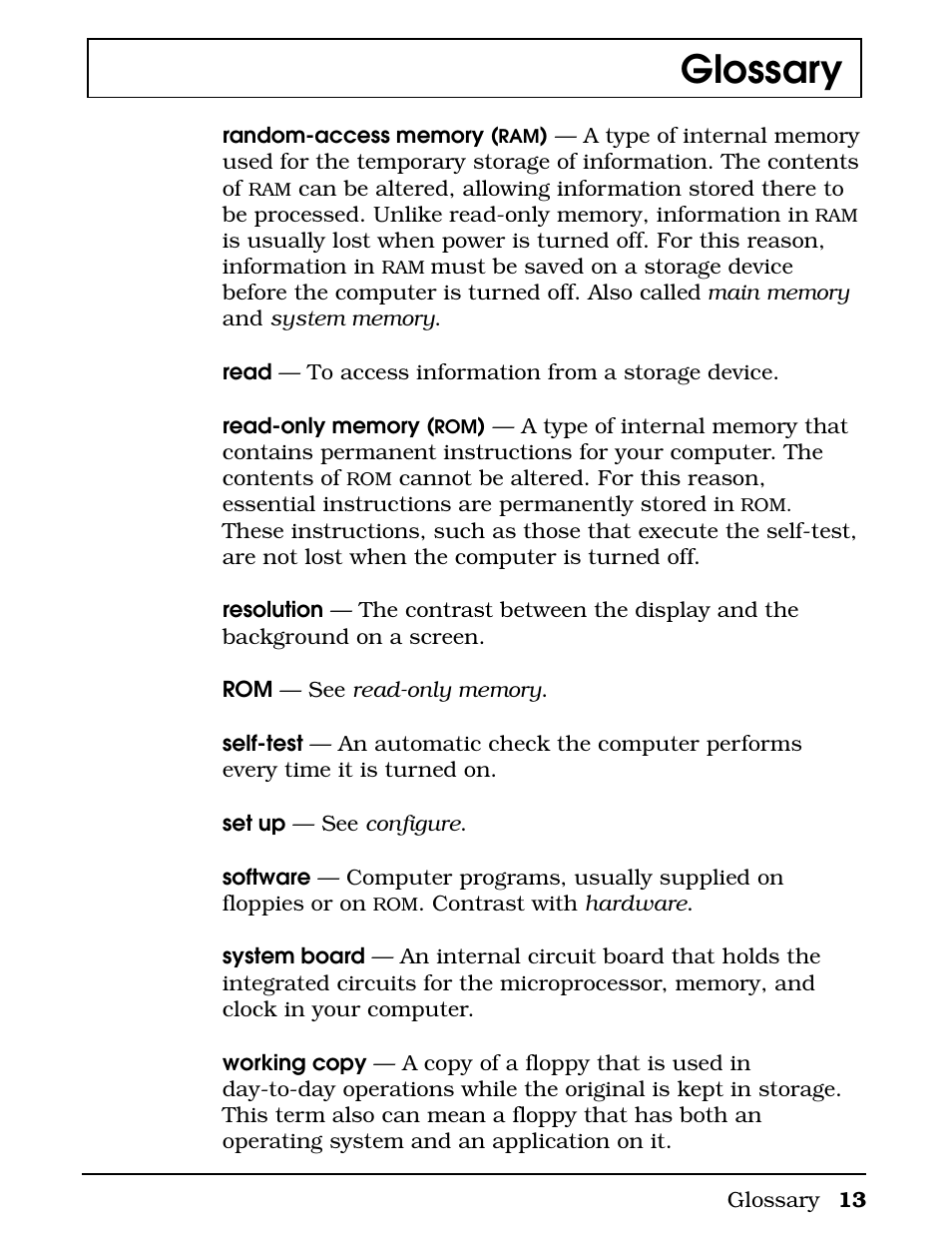 Glossary | Texas Instruments 4000M User Manual | Page 287 / 295