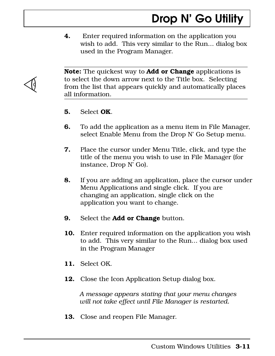Drop n’ go utility | Texas Instruments 4000M User Manual | Page 62 / 295