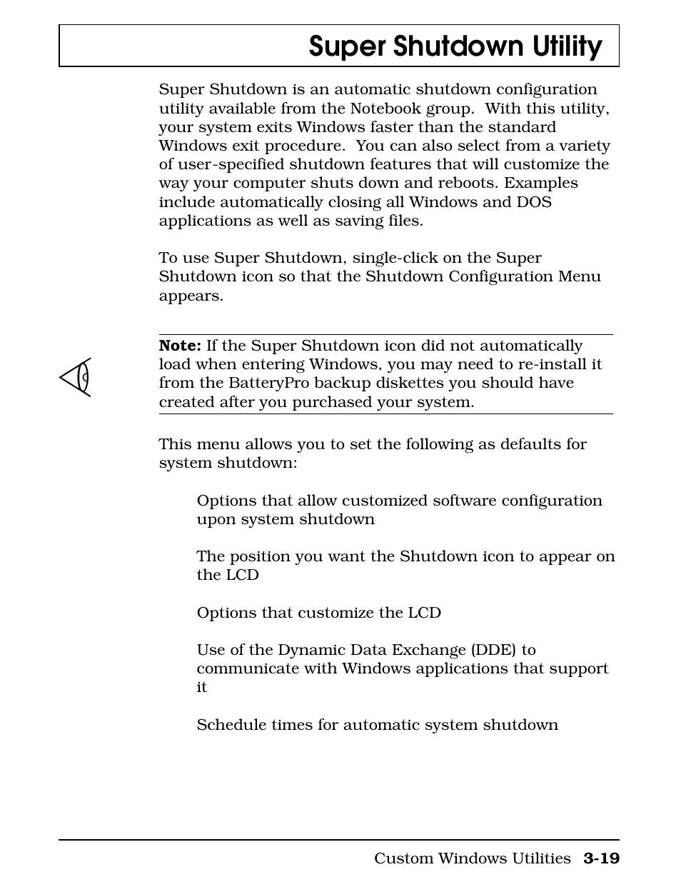 Super shutdown utility | Texas Instruments 4000M User Manual | Page 70 / 295