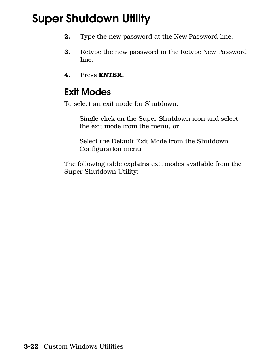 Exit modes, Super shutdown utility | Texas Instruments 4000M User Manual | Page 73 / 295