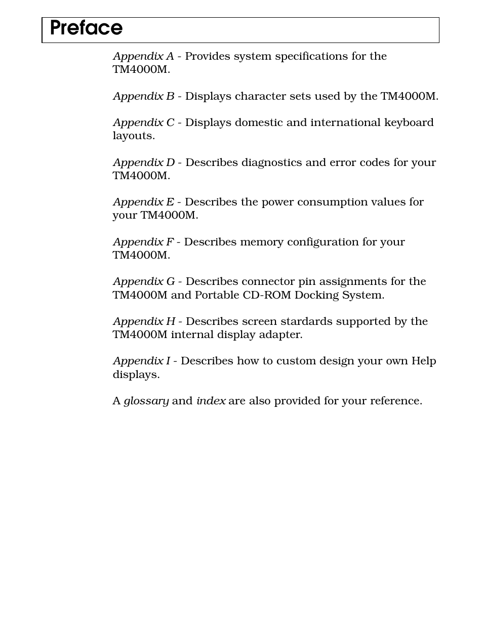 Preface | Texas Instruments 4000M User Manual | Page 8 / 295