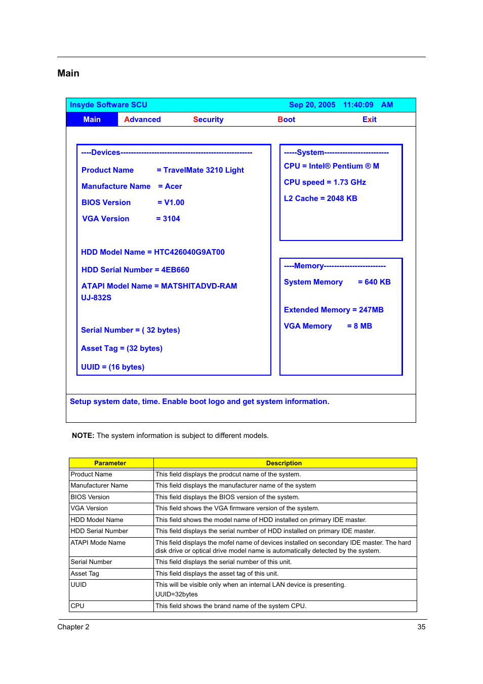 Main | Acer 3220 User Manual | Page 41 / 100