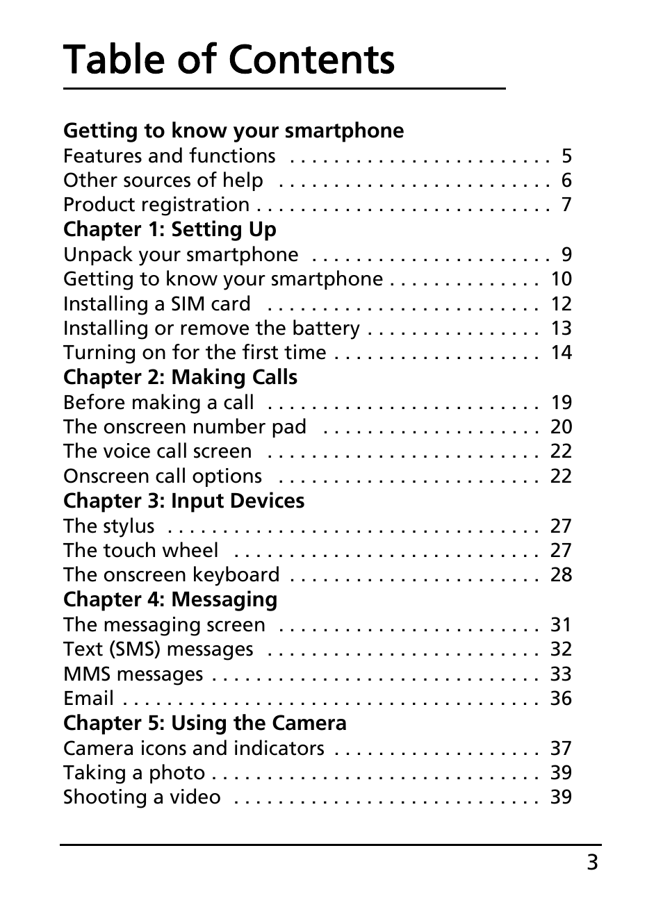 Acer E101 User Manual | Page 3 / 90