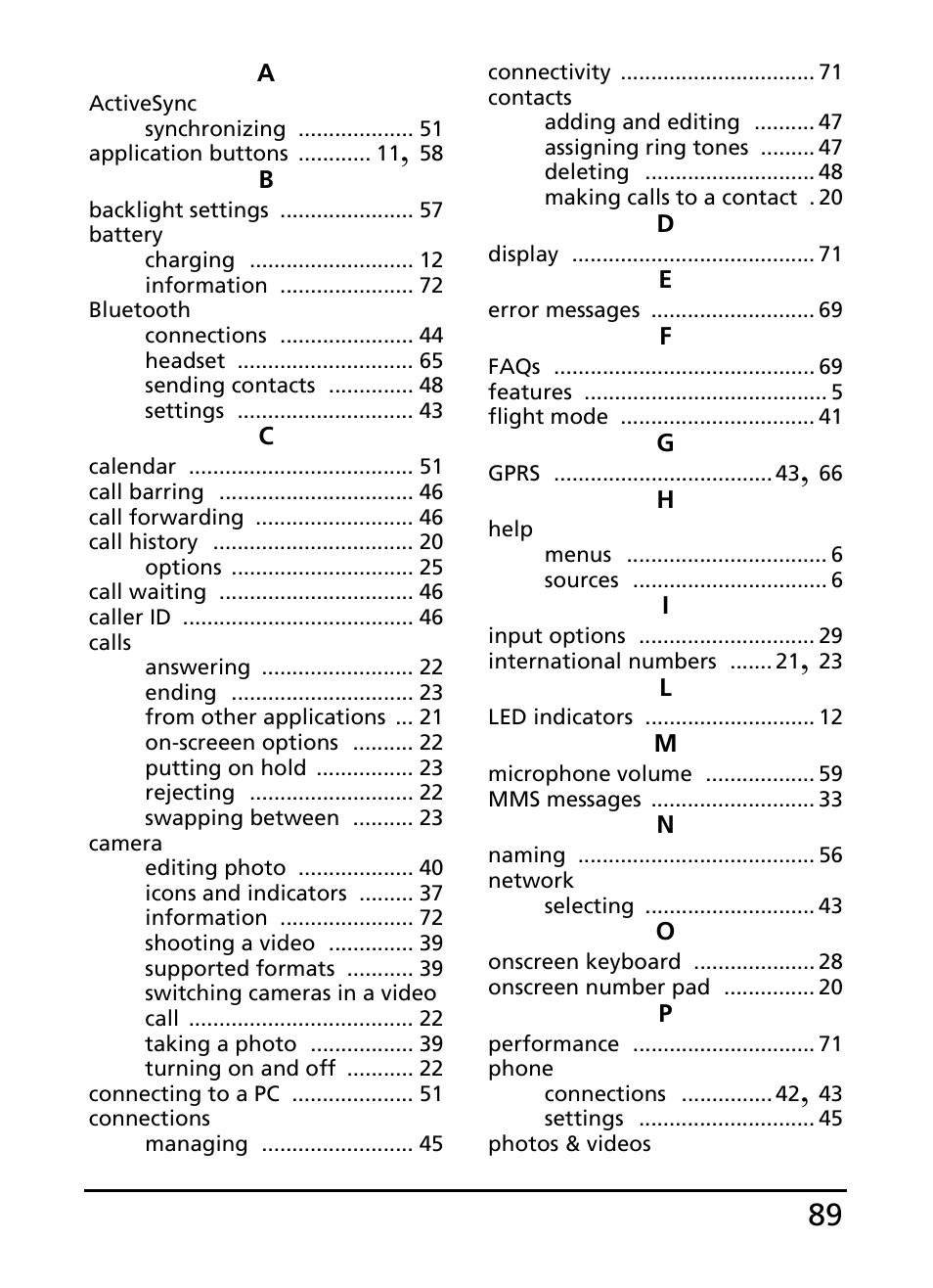 Acer E101 User Manual | Page 89 / 90