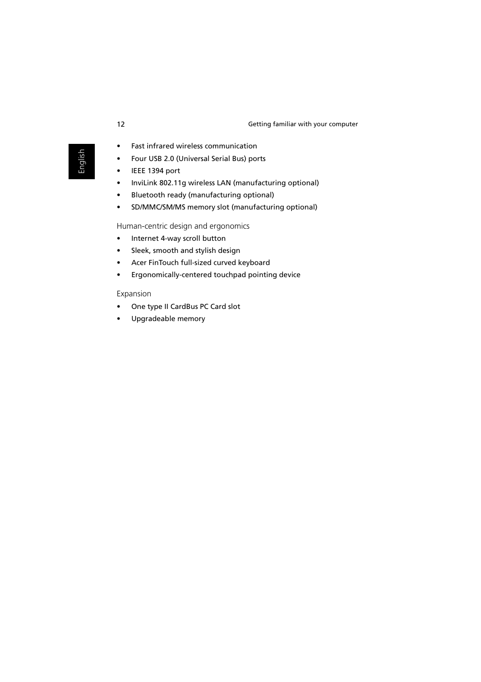Acer 1450 User Manual | Page 22 / 99