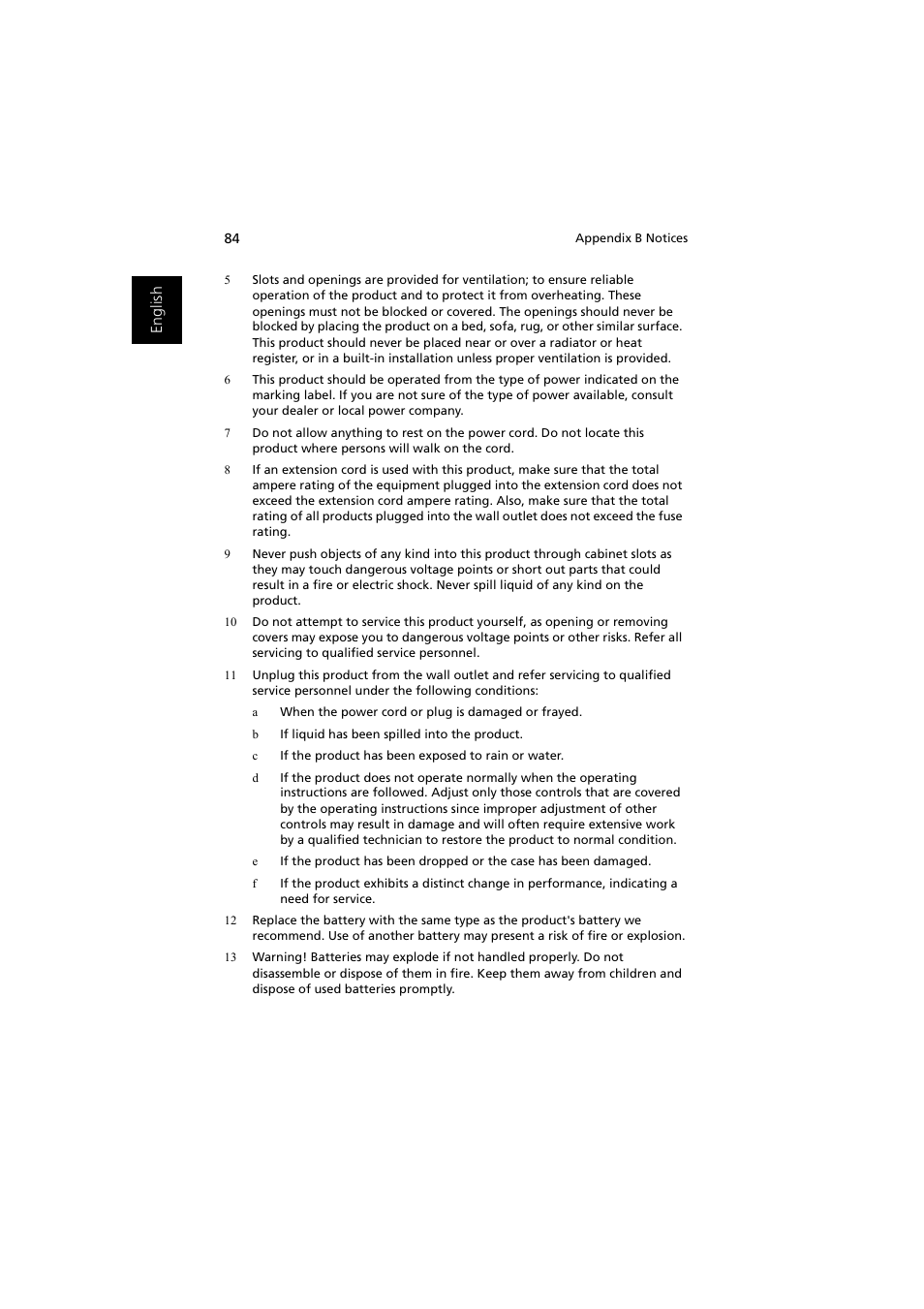 Acer 1450 User Manual | Page 94 / 99