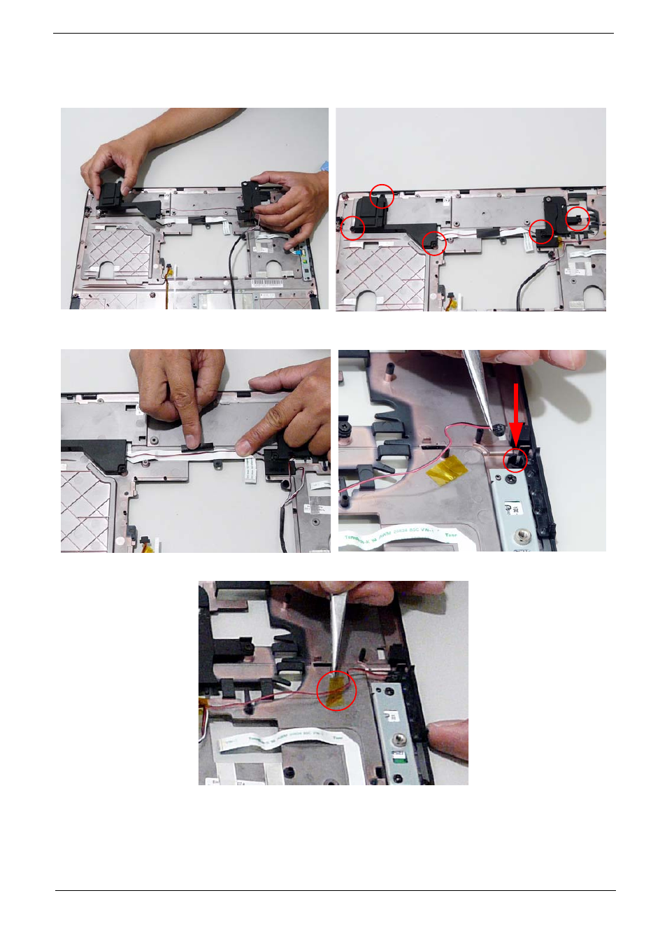 Replacing the speaker module | Acer 7230 User Manual | Page 117 / 186