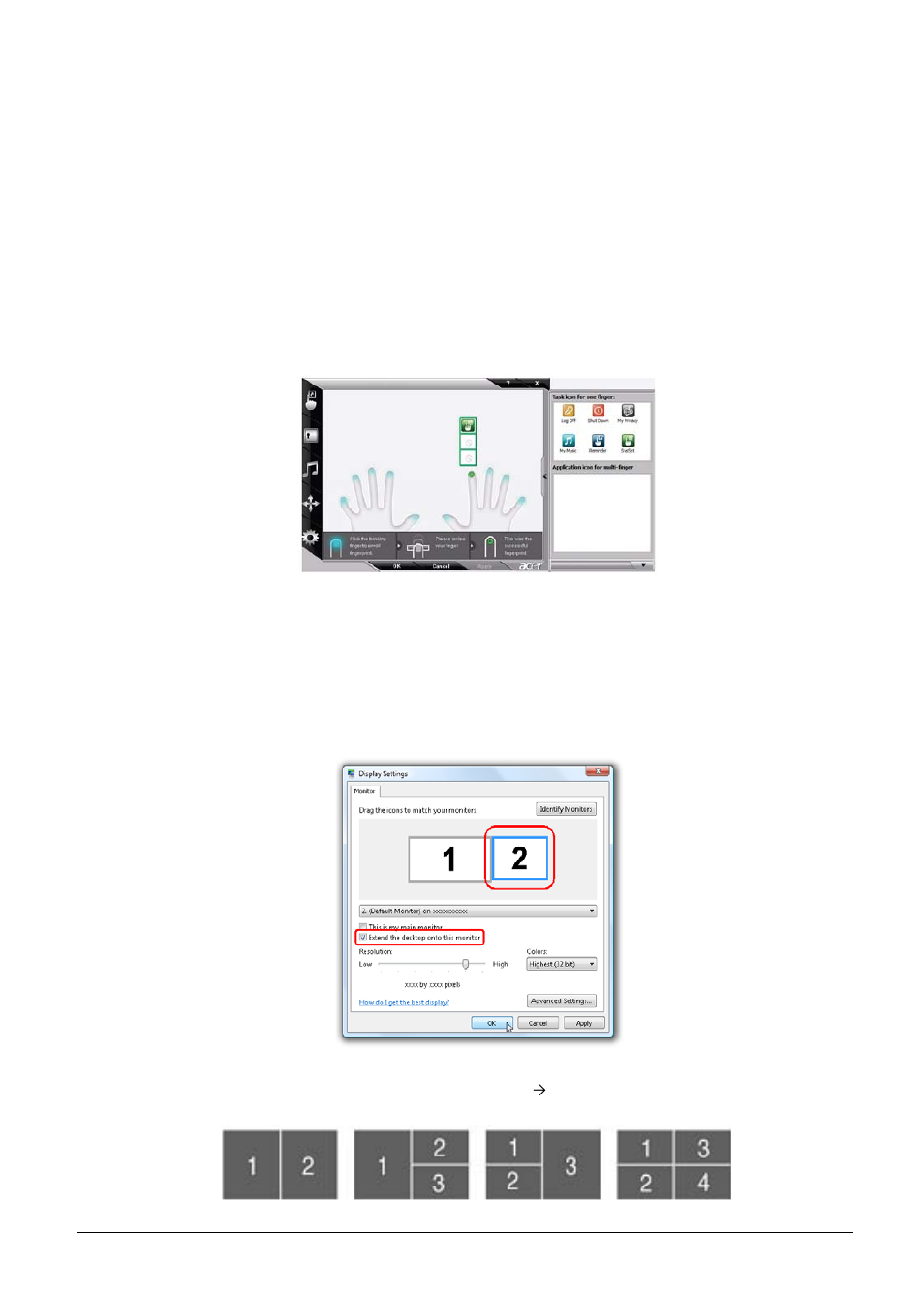 Using the system utilities, Acer gridvista (dual-display compatible) | Acer 7230 User Manual | Page 26 / 186