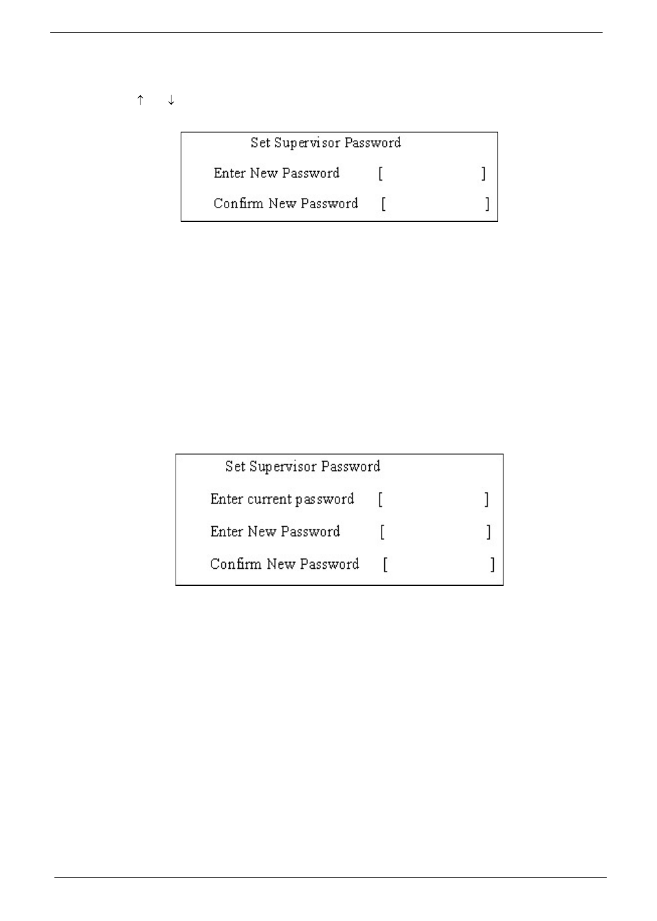 Setting a password, Removing a password | Acer 7230 User Manual | Page 44 / 186