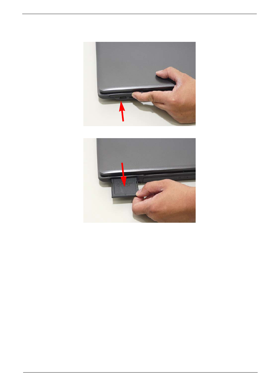 Removing the sd dummy card | Acer 7230 User Manual | Page 59 / 186