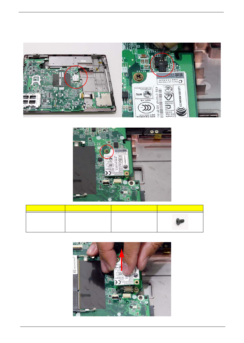 Removing the modem module | Acer 7230 User Manual | Page 92 / 186