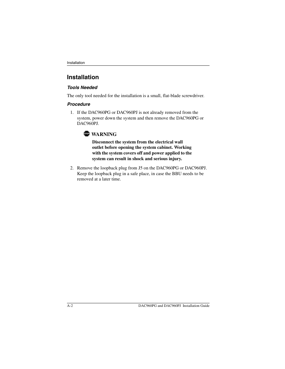 Installation | Acer PCI to Ultra SCSI RAID Controllers DAC960PG User Manual | Page 34 / 86