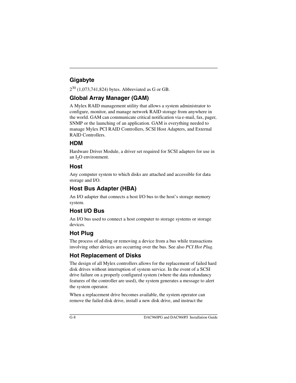 Acer PCI to Ultra SCSI RAID Controllers DAC960PG User Manual | Page 66 / 86