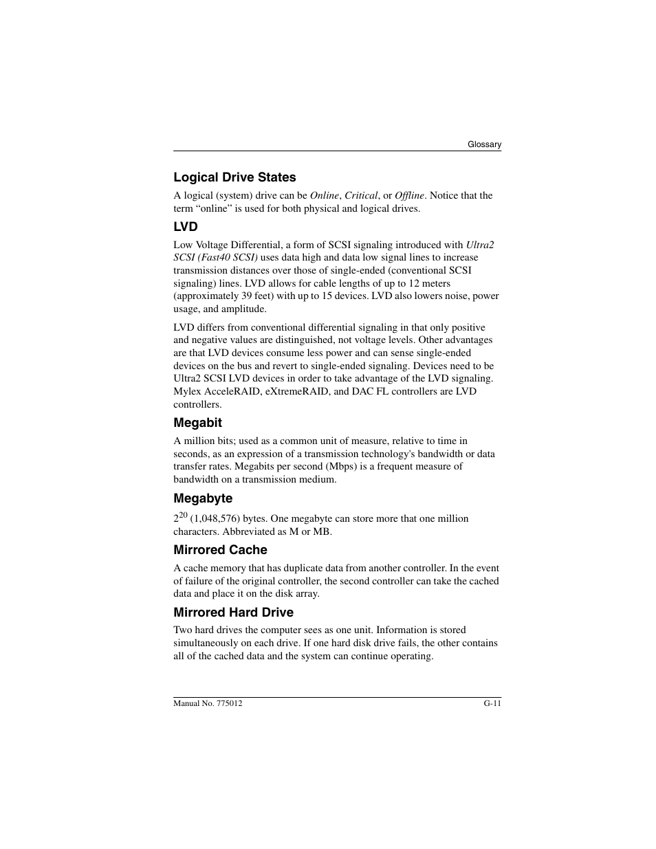 Acer PCI to Ultra SCSI RAID Controllers DAC960PG User Manual | Page 69 / 86