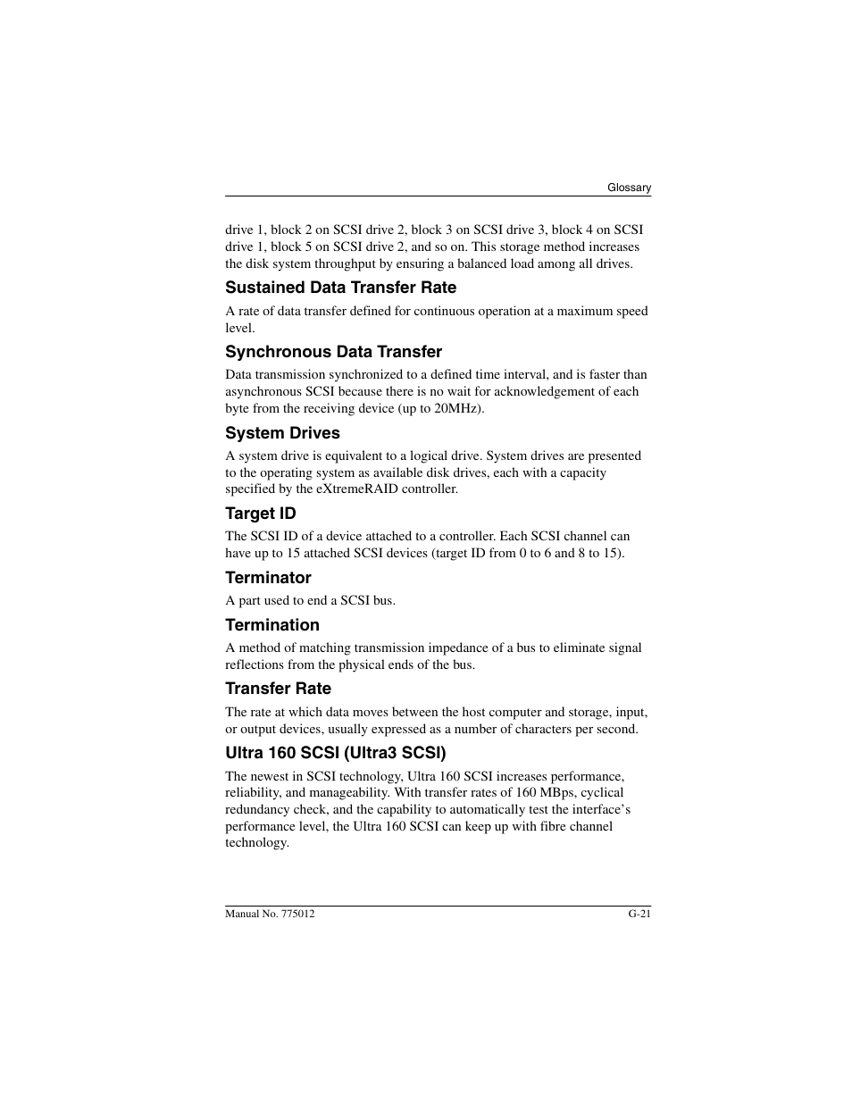 Acer PCI to Ultra SCSI RAID Controllers DAC960PG User Manual | Page 79 / 86